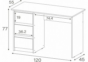 Стол письменный Идена в Урае - uray.mebel24.online | фото 4