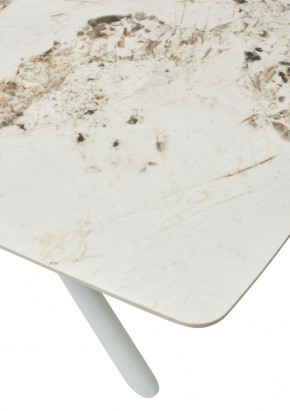 Стол RIVOLI 140 GLOSS LUXURY PANDORA SOLID CERAMIC / WHITE, ®DISAUR в Урае - uray.mebel24.online | фото 10