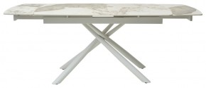Стол RIVOLI 140 GLOSS LUXURY PANDORA SOLID CERAMIC / WHITE, ®DISAUR в Урае - uray.mebel24.online | фото 3