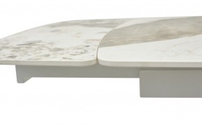 Стол RIVOLI 140 GLOSS LUXURY PANDORA SOLID CERAMIC / WHITE, ®DISAUR в Урае - uray.mebel24.online | фото 4