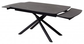 Стол RIVOLI 140 MATT BLACK MARBLE SOLID CERAMIC / BLACK, ®DISAUR в Урае - uray.mebel24.online | фото 6