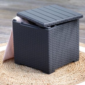 Стол с функцией хранения Виго (Vigo storage box) графит в Урае - uray.mebel24.online | фото 1
