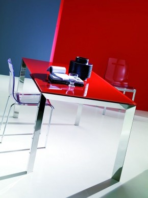 Стол SIRIO (42,38G) 110/150х75хН75 см (G093 LEGS/ M089 FRAME/C152 черн глянц ст) в Урае - uray.mebel24.online | фото