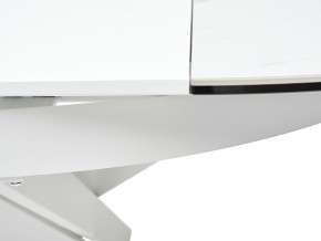 Стол TRENTO 120 HIGH GLOSS STATUARIO Белый мрамор глянцевый, керамика/ белый каркас, ®DISAUR в Урае - uray.mebel24.online | фото 10