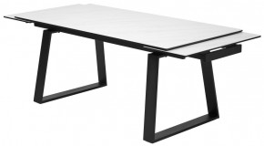 Стол VASTO 180 MARBLES KL-99 Белый мрамор матовый, итальянская керамика/ черный каркас, ®DISAUR в Урае - uray.mebel24.online | фото 6