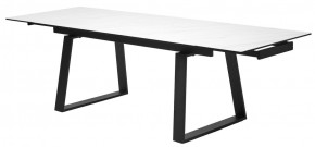 Стол VASTO 180 MARBLES KL-99 Белый мрамор матовый, итальянская керамика/ черный каркас, ®DISAUR в Урае - uray.mebel24.online | фото 9