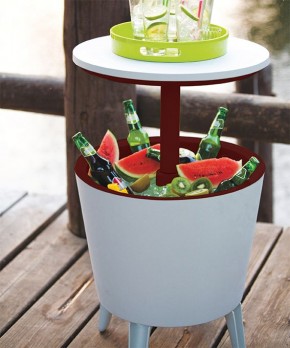 Столик-холодильник COOL BAR крем-шоколад в Урае - uray.mebel24.online | фото 2