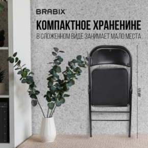 Стул складной BRABIX "Golf Plus CF-003 КОМФОРТ", чёрный каркас, чёрная ткань, 532889 в Урае - uray.mebel24.online | фото 7