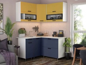 ТЕХНО Кухонный гарнитур угловой 1,4х1,4 м Компоновка №2 в Урае - uray.mebel24.online | фото 3