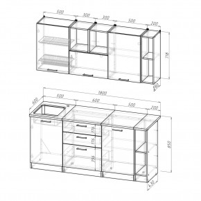 ТОМИЛЛА Кухонный гарнитур Макси 4 (1800 мм ) в Урае - uray.mebel24.online | фото 2