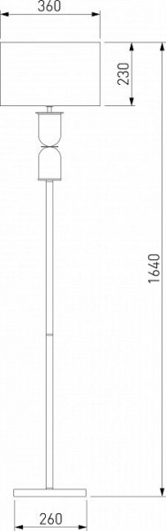 Торшер Eurosvet Caprera 01154/1 никель в Урае - uray.mebel24.online | фото 2