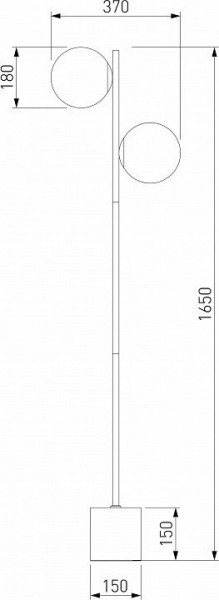 Торшер Eurosvet Marbella 01158/2 латунь в Урае - uray.mebel24.online | фото 3