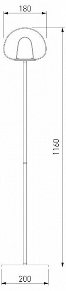Торшер Eurosvet Twice 90327/1 черный в Урае - uray.mebel24.online | фото