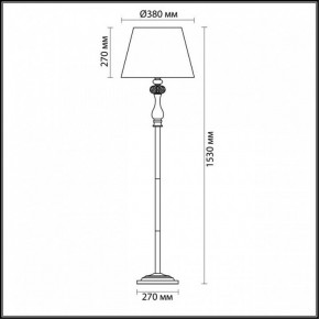 Торшер Odeon Light Gaellori 3393/1F в Урае - uray.mebel24.online | фото 3
