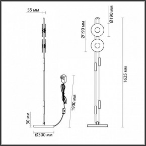 Торшер Odeon Light Magnet 5407/23FL в Урае - uray.mebel24.online | фото 4