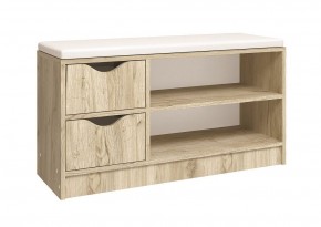 Тумба для обуви Ларедо-1 (дуб крафт белый) в Урае - uray.mebel24.online | фото