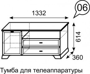 Тумба для телеаппаратуры Венеция 6 бодега в Урае - uray.mebel24.online | фото 3