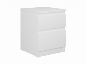 Тумба КАСТОР малая с двумя ящиками, цвет белый в Урае - uray.mebel24.online | фото