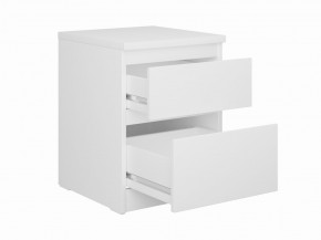 Тумба КАСТОР малая с двумя ящиками, цвет белый в Урае - uray.mebel24.online | фото 2