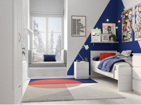 Тумба КАСТОР малая с двумя ящиками, цвет белый в Урае - uray.mebel24.online | фото 3