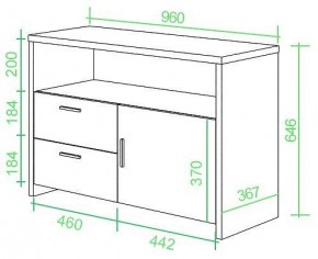 Тумба комбинированная Домино Lite ТБЛ в Урае - uray.mebel24.online | фото 2