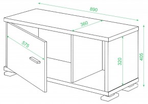 Тумба комбинированная Домино нельсон СБ-30/1 в Урае - uray.mebel24.online | фото 2