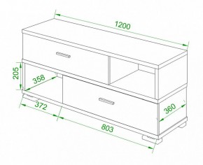 Тумба комбинированная Домино нельсон СБ-40/2 в Урае - uray.mebel24.online | фото 2