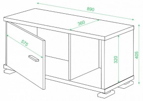 Тумба комбинированная Домино СБ-30/1 в Урае - uray.mebel24.online | фото 3