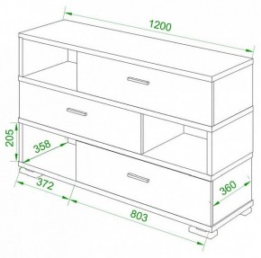 Тумба комбинированная Домино СБ-40/3-ПВК в Урае - uray.mebel24.online | фото 2