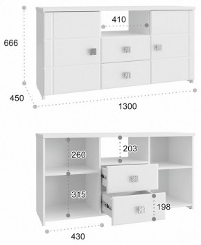 Тумба комбинированная Изабель ИЗ-53К в Урае - uray.mebel24.online | фото 3