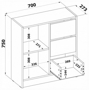 Тумба комбинированная Т-1 в Урае - uray.mebel24.online | фото 4