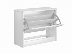 Тумба ОРИОН с одной полкой для обуви, цвет белый в Урае - uray.mebel24.online | фото 2