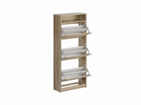 Тумба ОРИОН с тремя полками для обуви, цвет Дуб Сонома в Урае - uray.mebel24.online | фото 2