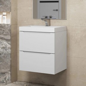 Тумба под раковину Uperwood Tanos 50 см, подвесная, белая матовая в Урае - uray.mebel24.online | фото