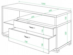 Тумба под ТВ Домино ТК-10М в Урае - uray.mebel24.online | фото 2