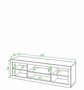 Тумба под ТВ Toivo Кон170 в Урае - uray.mebel24.online | фото 2