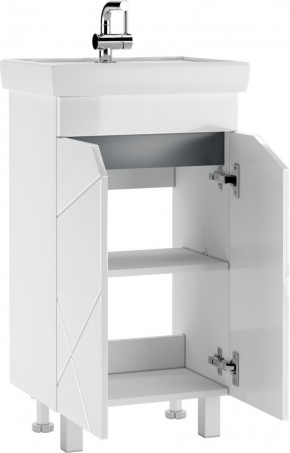 Тумба под умывальник "Томь 50" Vector без ящика Домино (DV6607T) в Урае - uray.mebel24.online | фото 2