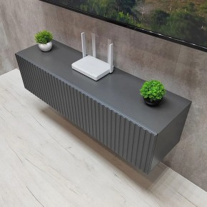 Тумба подвесная под ТВ LINES MTV4-MA 1150 Темно-серый (Графит-M 10.1.25) в Урае - uray.mebel24.online | фото 2