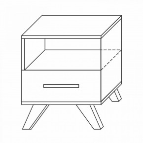 Тумба прикроватная Вега Скандинавия в Урае - uray.mebel24.online | фото 7