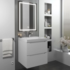 Тумба с раковиной Uperwood Tanos 50 см, подвесная, белая матовая в Урае - uray.mebel24.online | фото