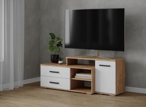 Тумба ТВ Парус-3 Дуб крафт золотой/Белый в Урае - uray.mebel24.online | фото