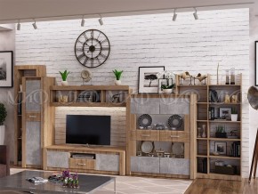 ТЕРРА Тумба Тв (Бетон темный/дуб сонома) в Урае - uray.mebel24.online | фото 2