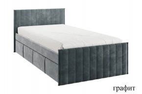 ТВИКС Кровать с ящиками 900 (графит) в Урае - uray.mebel24.online | фото