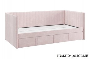 ТВИКС Кровать (софа) с ящиками 900 (нежно-розовый) в Урае - uray.mebel24.online | фото