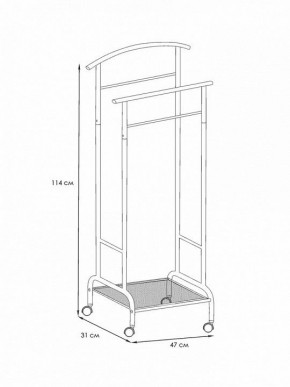 Вешалка для костюма Римини 2М в Урае - uray.mebel24.online | фото 4