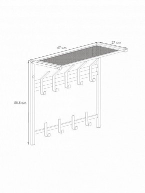 Вешалка-полка Торонто 22 в Урае - uray.mebel24.online | фото 3