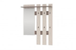 Вешалка с зеркалом ЛИРА (Бодега темный/светлый) в Урае - uray.mebel24.online | фото