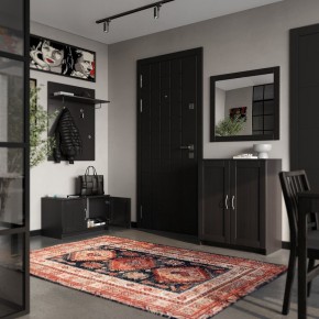 Вешалка СИРИУС настенная с полкой, цвет Дуб Венге в Урае - uray.mebel24.online | фото 4