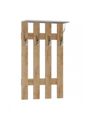 Вешалка Ямайка ЯПВ-1 Дуб крафт золотой/Белый в Урае - uray.mebel24.online | фото