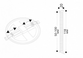 Встраиваемый светильник Arte Lamp Mesura A7972PL-1WH в Урае - uray.mebel24.online | фото 5